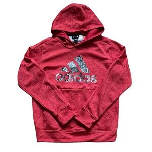 Red Large Adidas Hoodie ♥️